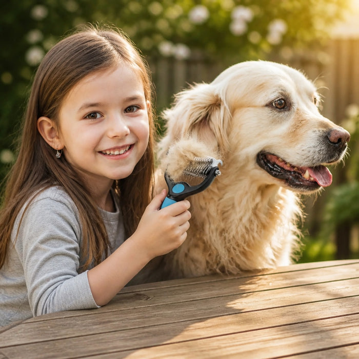 Brosse de démêlage professionnelle pour chat et chien