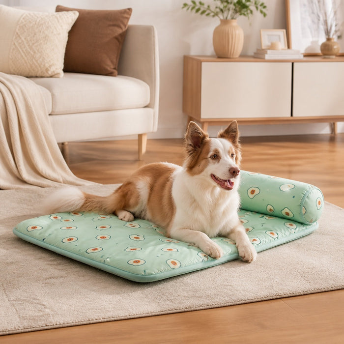Tapis rafraîchissant en soie glacée pour chien et chat, surface fraîche et respirante