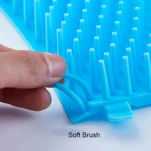 Nettoyeur de pattes en silicone, brins souples