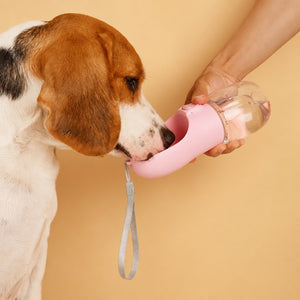 Gourde portable pour chien et chat avec bol intégré