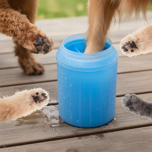 Nettoyeur de pattes en silicone pour chien